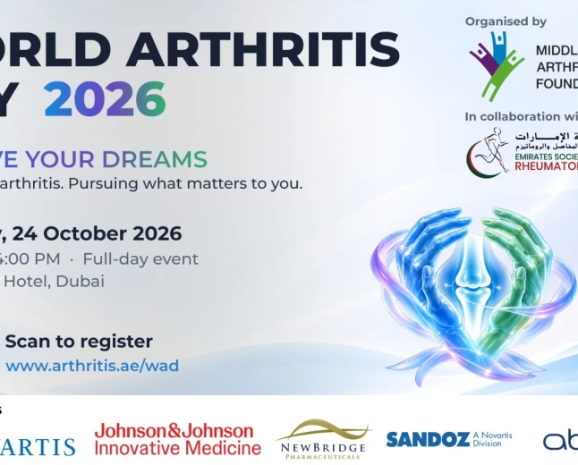 World Arthritis Day 2026: MEAF Calls for Early Diagnosis and Action in the UAE